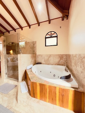 Shower, hair dryer, towels, soap - Arenal Tropical Home (La Fortuna)