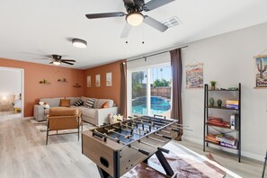 Games room - Modern Downtown Chandler 4BR • Heated Pool/Spa (Chandler)