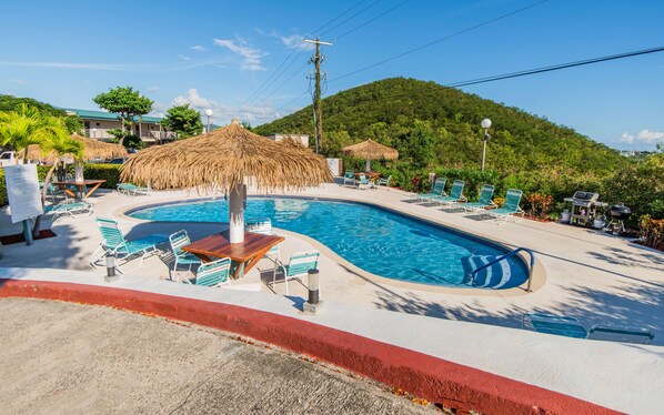 Pool - Seconds from Sand & Stunning Sea Views (St Thomas)