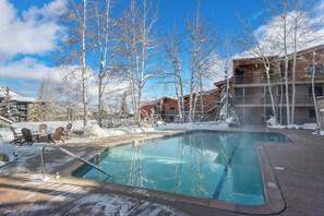 A heated pool - Enclave 313 | Ski-In/Ski-Out Condo w/Shared Pool/Hot Tub/Gym/WiFi (Snowmass Village)