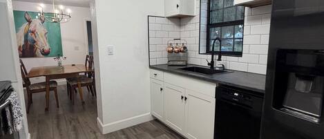 Microwave, oven, stovetop, dishwasher