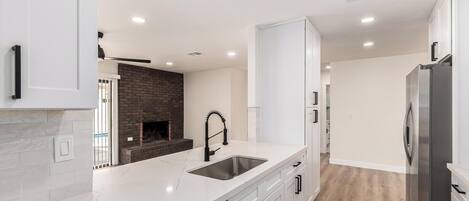 Microwave, oven, stovetop, dishwasher