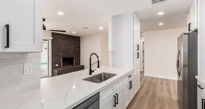 Spacious, updated home with pool, sleeps 8, no chores!