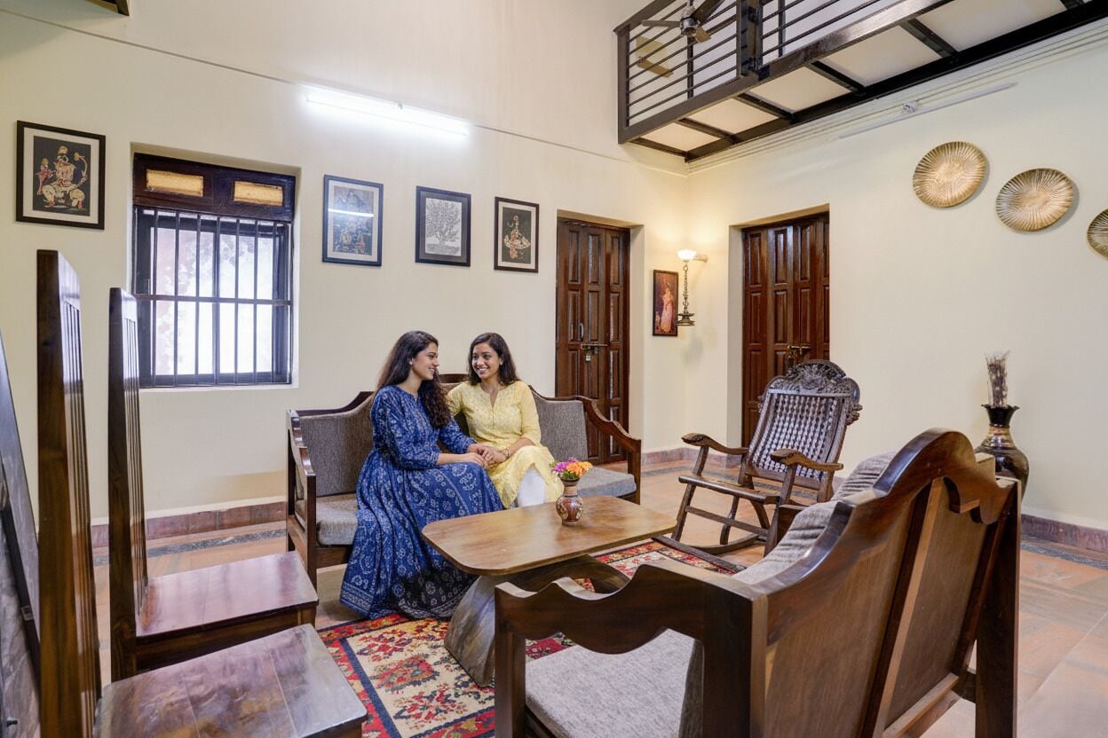 Sitteområde i lobbyen