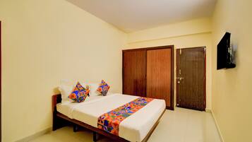 Deluxe-værelse | Egyptiske bomuldslagner, premium-sengetøj, pengeskab på værelset