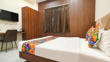 Habitación Deluxe | Sábanas de algodón egipcio, ropa de cama de alta calidad, caja fuerte