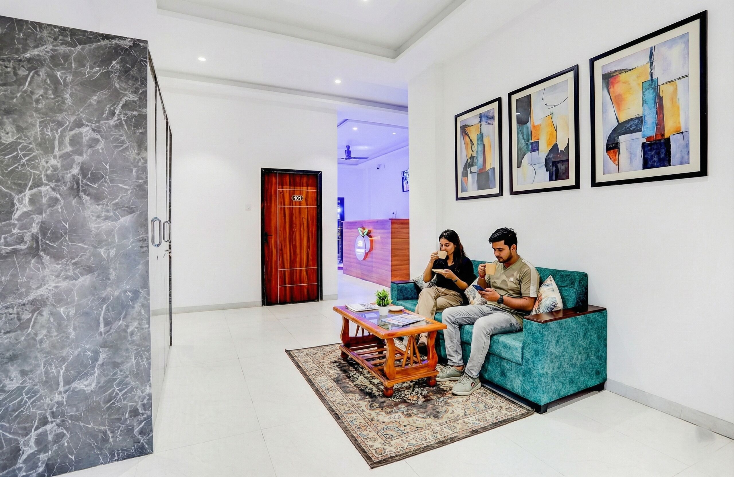 Lobby sitting area