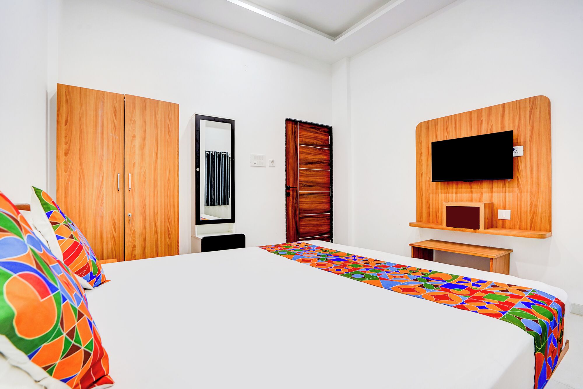 Sengetøy i egyptisk bomull, sengetøy av topp kvalitet og safe på rommet