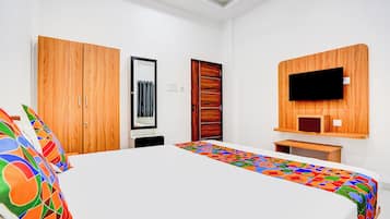 Sengetøy i egyptisk bomull, sengetøy av topp kvalitet og safe på rommet