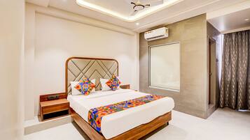 Sengetøy i egyptisk bomull, sengetøy av topp kvalitet og safe på rommet