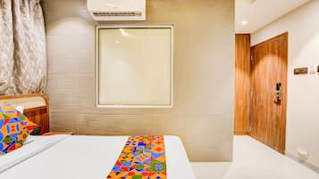 Sengetøy i egyptisk bomull, sengetøy av topp kvalitet og safe på rommet