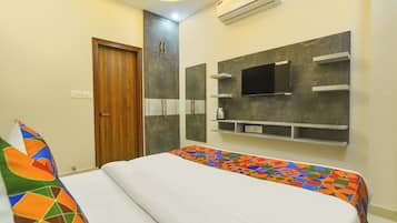 Sengetøy i egyptisk bomull, sengetøy av topp kvalitet og safe på rommet