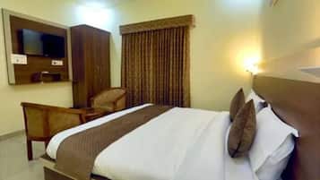 Rom – premium | Sengetøy i egyptisk bomull, sengetøy av topp kvalitet og safe på rommet