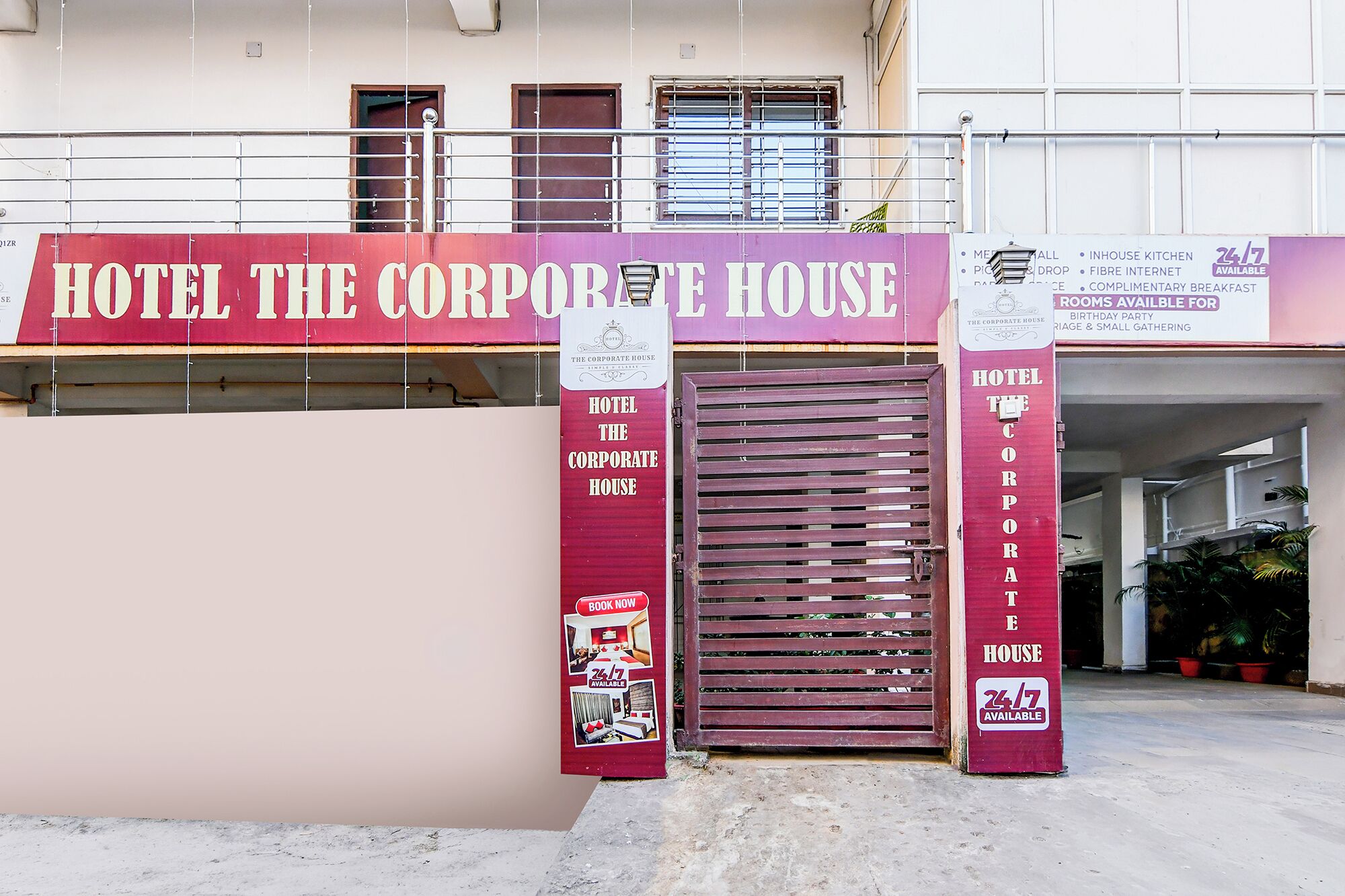 Entrée de l’hébergement