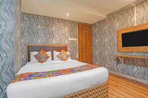 Lakens van Egyptisch katoen, luxe beddengoed, een kluis op de kamer