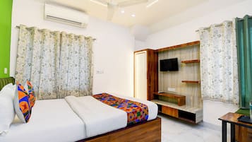 Sengetøy i egyptisk bomull, sengetøy av topp kvalitet og safe på rommet