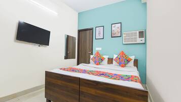 Lakens van Egyptisch katoen, luxe beddengoed, een kluis op de kamer