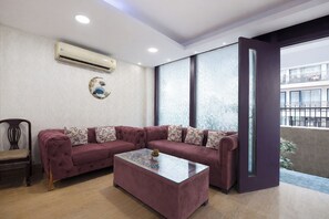 Sittområde i lobbyn