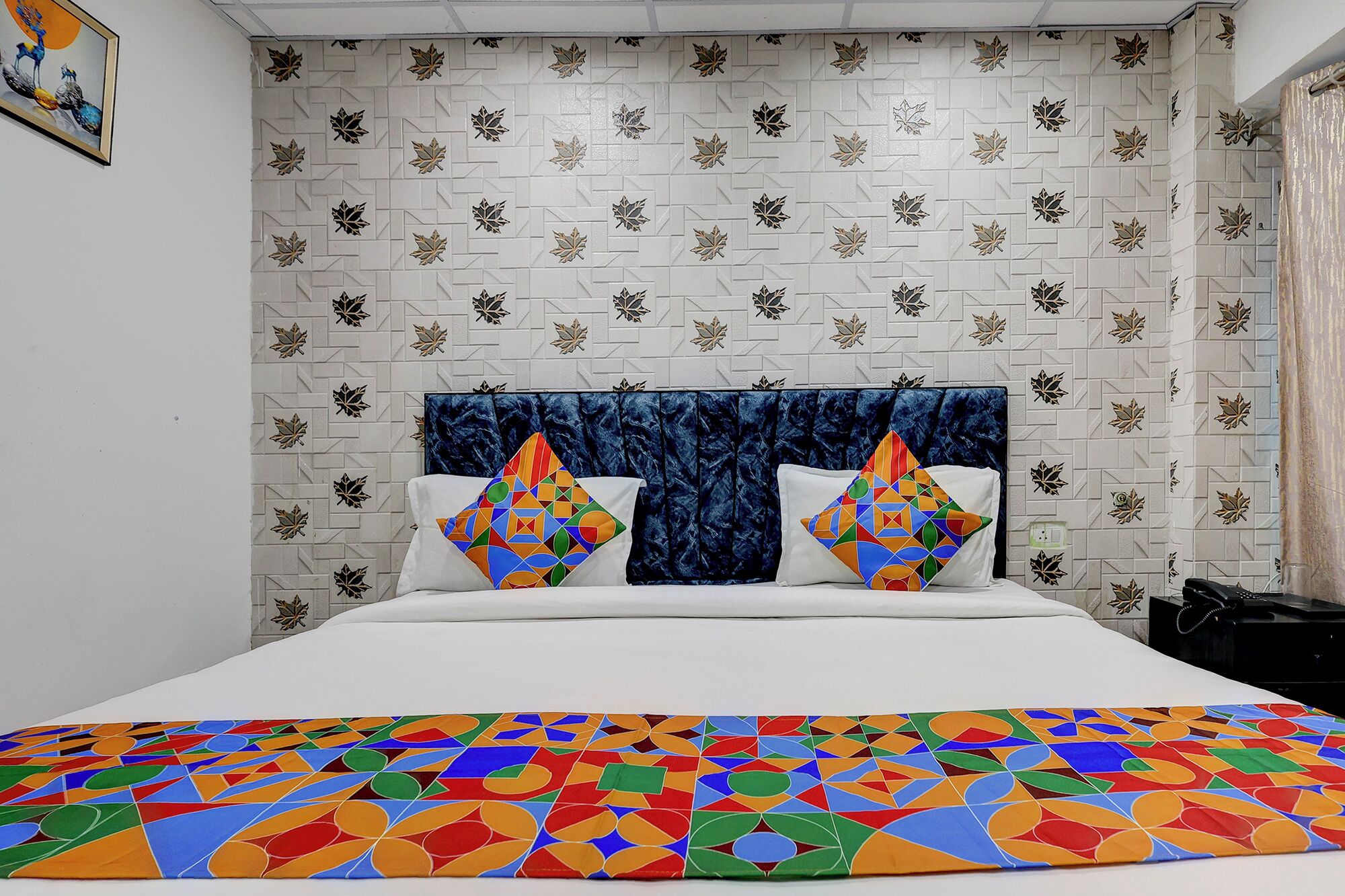 Sengetøy i egyptisk bomull, sengetøy av topp kvalitet og safe på rommet