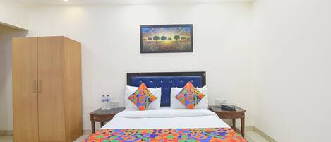 Rom – deluxe | Sengetøy i egyptisk bomull, sengetøy av topp kvalitet og safe på rommet