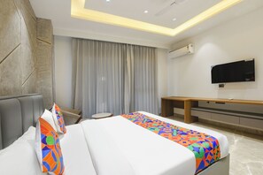 Deluxe-huone | Egyptinpuuvillaiset lakanat, ylelliset vuodevaatteet