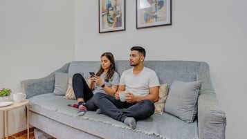 Coin salon dans le hall