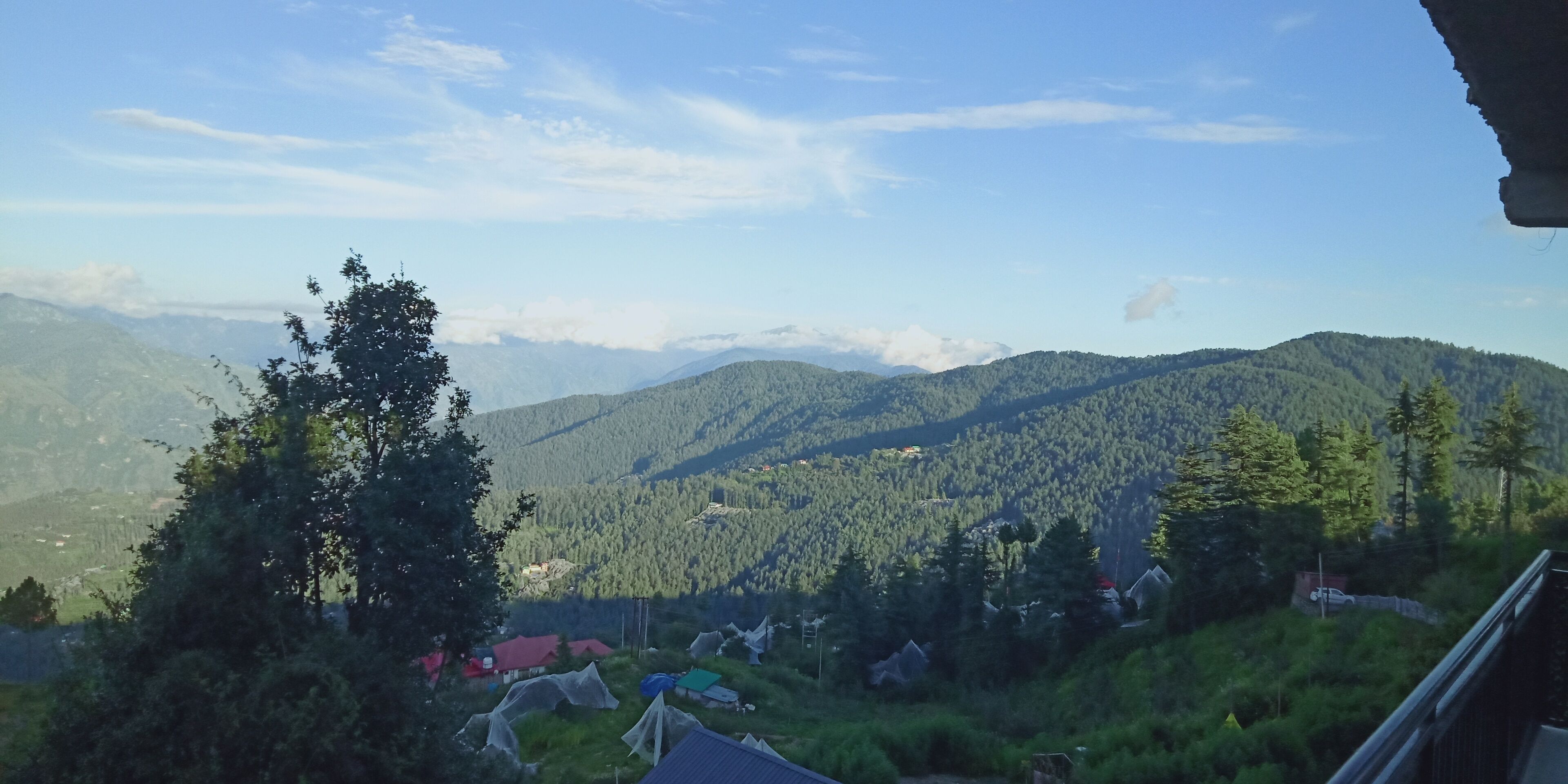 Blick von der Unterkunft