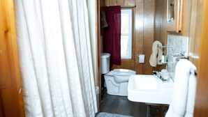 Hair dryer, towels, soap, shampoo - Cozy Cabin Overlooking Chequamegon Bay in Ashland, Wisconsin (Ashland)