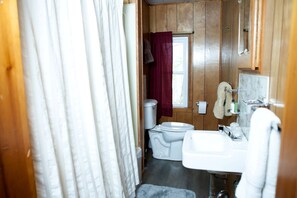 Hair dryer, towels, soap, shampoo - Cozy Cabin Overlooking Chequamegon Bay in Ashland, Wisconsin (Ashland)