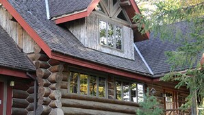 Exterior - Beautiful Log Cabin with Jacuzzi Bathtub in the heart of Adirondack State Park (Saranac Lake)