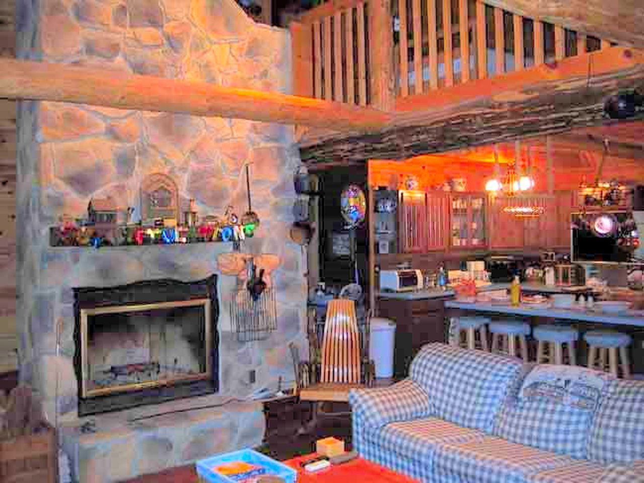 TV, fireplace, DVD player, table football