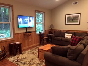 Living area - Cozy Three-Bedroom Cabin Near The Salmon River in Altmar, New York (Altmar)
