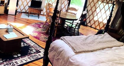 Superb Yurt Rental near George Washington National Forest in Luray, Virginia