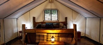 Rustic Safari Tent for a Unique Glamping Experience near Gore Mountain, New York