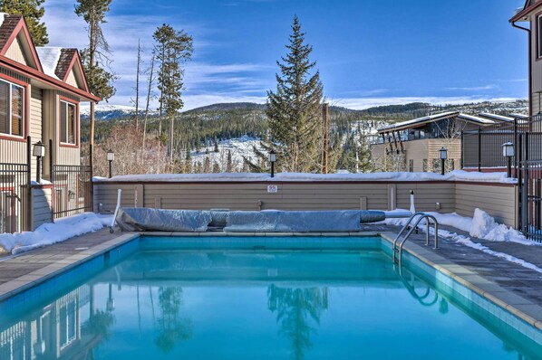 A heated pool - 3 Mi to Skiing: Walkable Dtwn Winter Park Condo! (Winter Park)