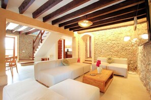 Living area - Finca Alordes | Pollensa | Hillside retreat with views and expansive outdoor. (Pollensa)