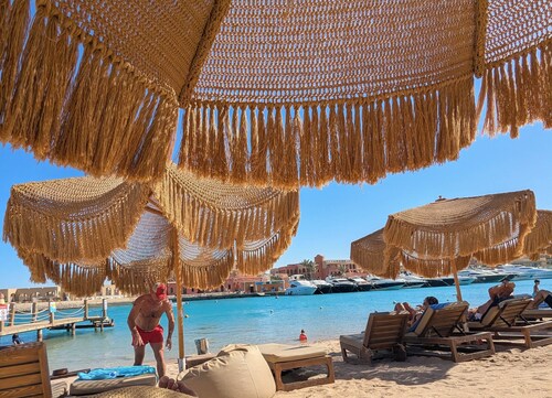 Boho Beach Chalet in El Gouna mit Zugang zum Pool