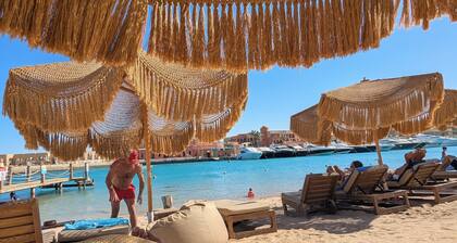 Boho Beach Chalet in El Gouna mit Zugang zum Pool