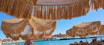 Boho Beach Chalet in El Gouna with pool access