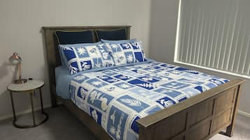 Iron/ironing board, travel cot, free WiFi, bed sheets