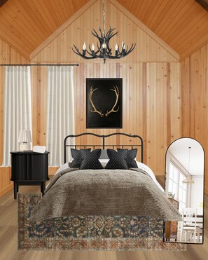 4 bedrooms, desk, iron/ironing board, free WiFi - New LUXE Lakefront Cabin w/hottub|sauna| (Pequot Lakes)