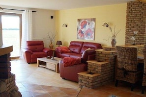 TV connectée, cheminée
