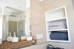 Shower, hair dryer