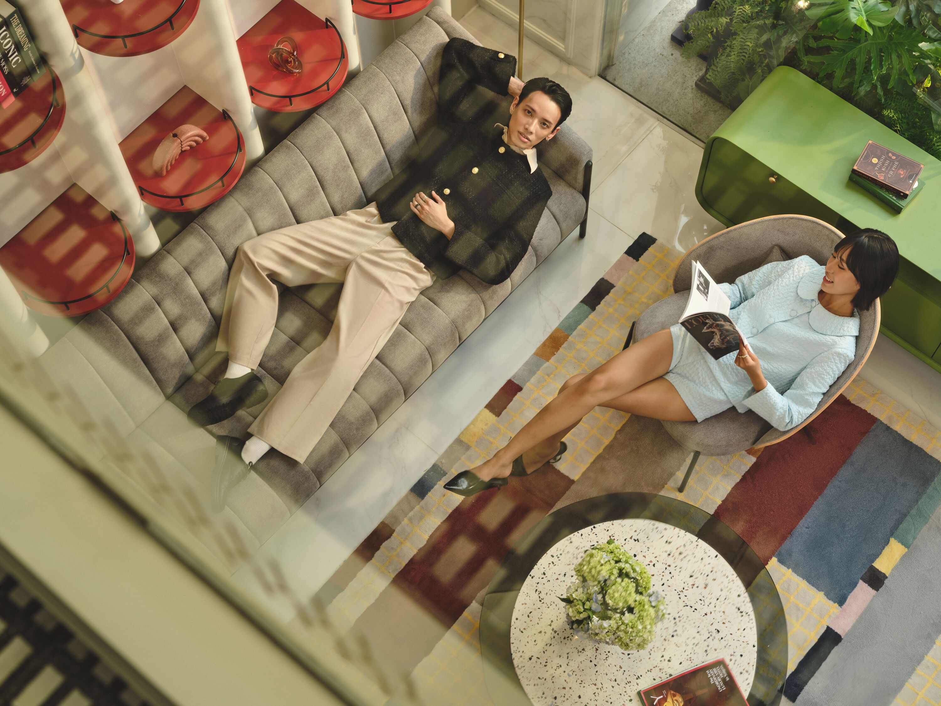 Àrea amb seients del vestíbul