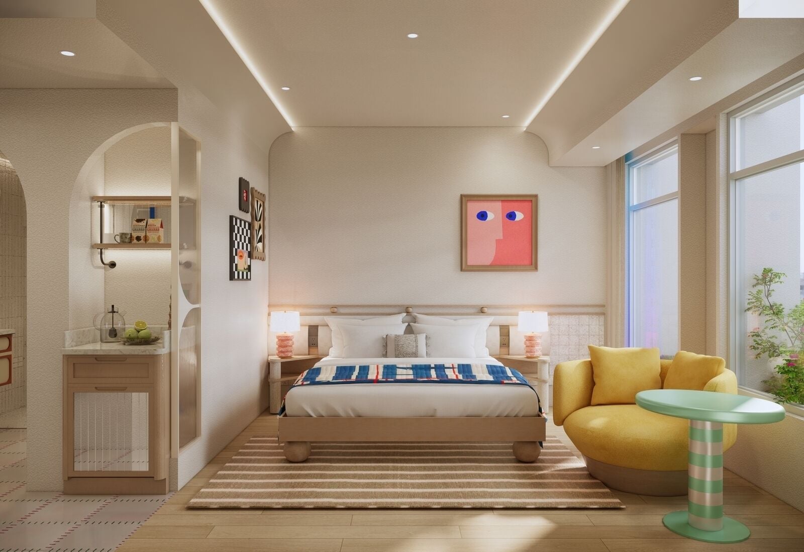 Habitación Deluxe, vistas a la ciudad | Caja fuerte, escritorio, cortinas opacas y sistema de insonorización