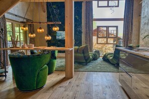 Smart TV, stereo - Cabin in Ofterschwang with swimming pool (Ofterschwang)