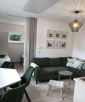 Living area - Holiday apartment with 1 bedroom (Oberbach)