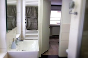 Shower, hair dryer