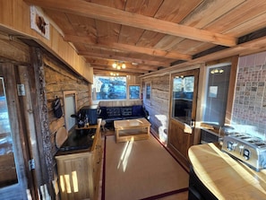 Cabin, 2 Bedrooms, Smoking, Balcony | Interior - Luxury Welsh Wooden Cabin (Corwen)