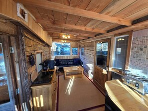 Cabin, 2 Bedrooms, Smoking, Balcony | Interior - Luxury Welsh Wooden Cabin (Corwen)